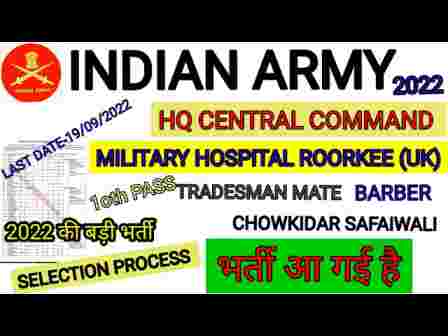 Army Military Hospital Roorkee Vacancy 2022