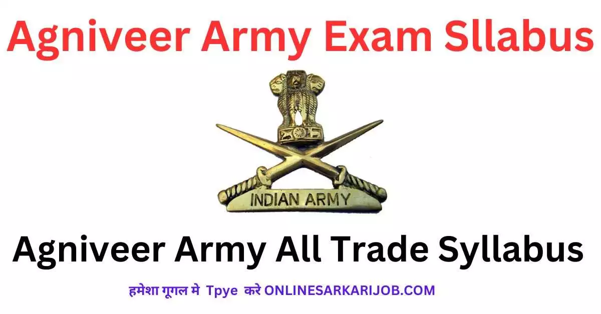 Agniveer Army Exam New Syllabus 2023