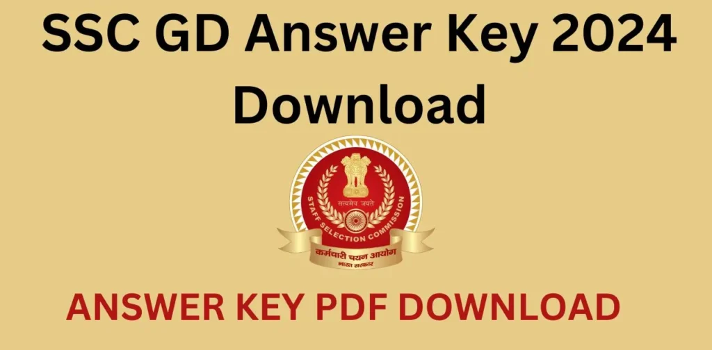 SSC GD Answer Key 2024 Direct Check Link Online Sarkari Job