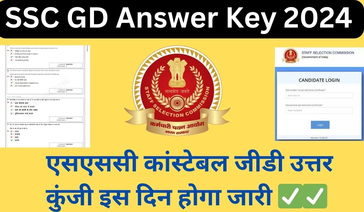 SSC GD Answer Key 2024 Link Out New Date