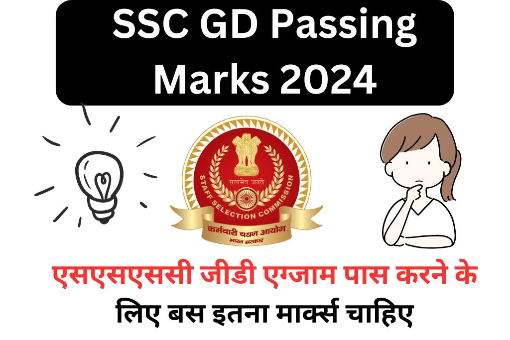 SSC GD Passing Marks 2024 Cut Off marks