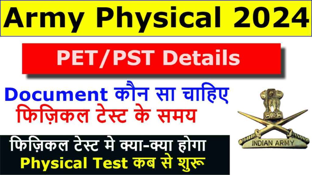 Army Agniveer Physical Date 2024