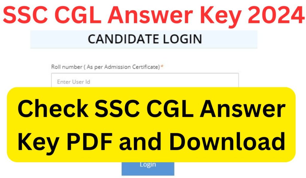 SSC CGL Answer Key 2024