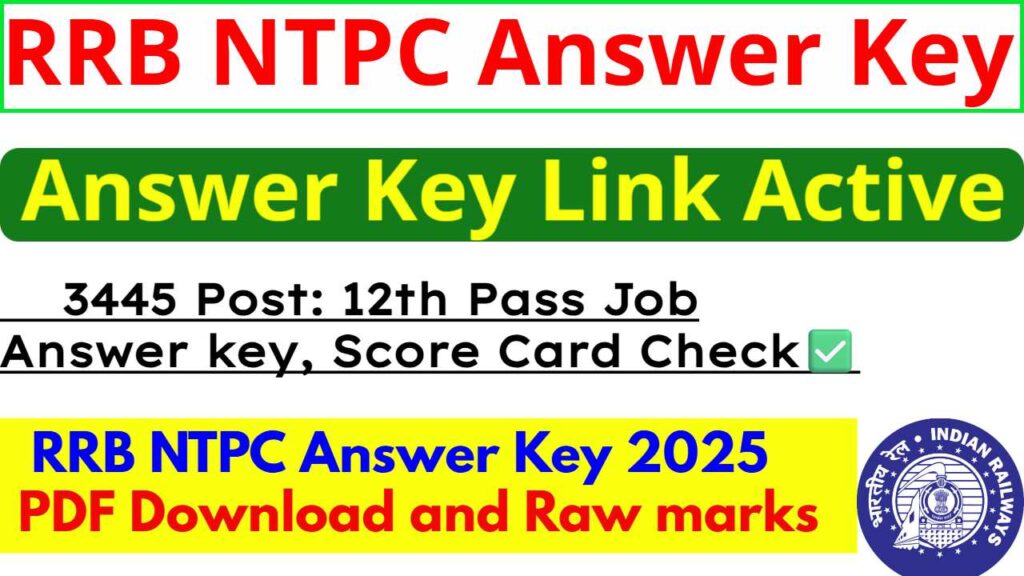 RRB NTPC Answer Key 2025